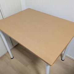 ディノス/セシール 多目的に使えるフリーテーブル 幅80cm×奥...