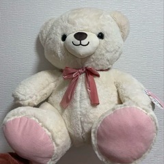 くまのぬいぐるみ　ミルクティーカラーの画像