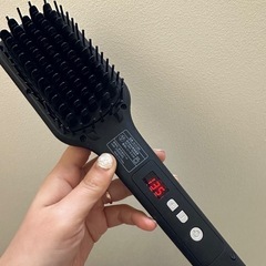 SALONIA ストレートヒートブラシ ヘアアイロンの画像