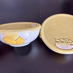 まとめて値引き有り新品2個セット浅型どんぶりフタ付き