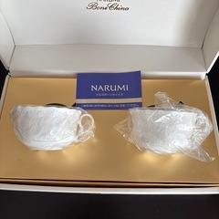 まとめて値引き有り新品ナルミボーンチャイナカップ&ソーサー2客セットの画像