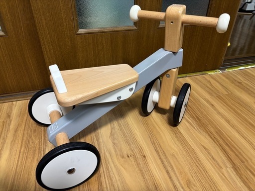 ボーネルンド bajocycle 木の四輪バイク 三輪車 室内用 専用箱有り