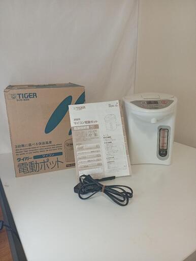 【1235】TIGER マイコン電動ポット 2.2L アーバンホワイト PDK-G220-WU
