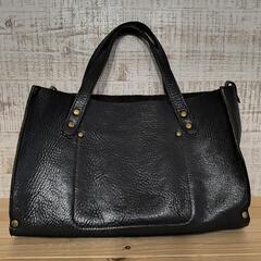 TIDEWAY　ミニボストン　ショルダー　2WAY　レザー　ブラックの画像