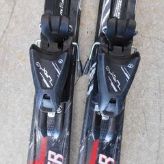 ジュニアスキー 2点セット 110cm ハンソン HANSON SPORTS SPYDER ビンディング付き スキー板 黒×赤系 子供用 ジュニアスキー 札幌 西野店の画像