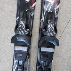 ジュニアスキー 2点セット 110cm ハンソン HANSON SPORTS SPYDER ビンディング付き スキー板 黒×赤系 子供用 ジュニアスキー 札幌 西野店の画像