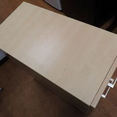 ♪デスクワゴン 袖引出 スリムで奥行があるタイプ♪の画像