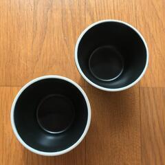 【引取限定】水玉 小鉢 ペア ブラックの画像