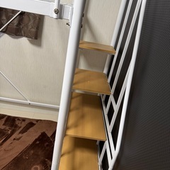 【値下げしました】◉ニトリ◉階段付きロフトベッドの画像