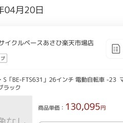 2023.4購入　電動自転車 ティモS
