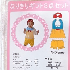 ベビーなりきり三点セット50~70の画像