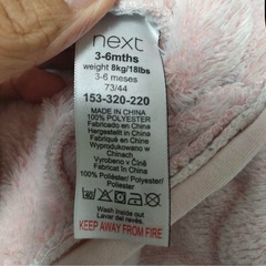 next baby 3-8ヶ月 女の子ロンパースの画像