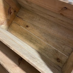 北欧 インテリア 棚 箱　ヴィンテージりんご箱2個セット　の画像