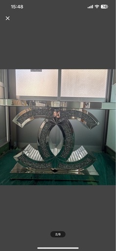 ミラー家具 コンソール 鏡テーブル キラキラダイヤ