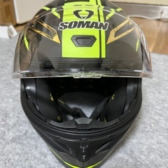 SOMAN ブラック・ブルー ヘルメットの画像