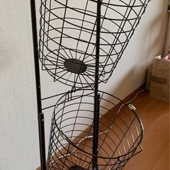 【お渡し済】2段式ランドリーワゴン（収納ワゴン)