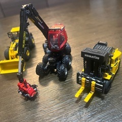 コマツ　株主優待限定ミニカー3台セットの画像