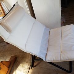 折りたたみチェア　ハイバック　リクライニング　イス　中古の画像