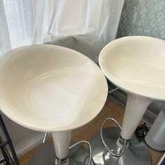 カウンターチェア 昇降式 座面回転式 ペア 2脚セット