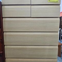 ニトリ　7段チェスト　ナチュラル　幅(W)890mm × 奥行(...