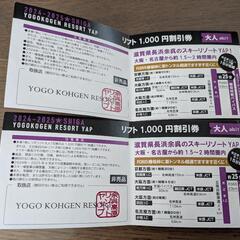 余呉高原スキー場　リフト割引券　２枚セットの画像