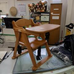 木製ベビーチェア ¥3000(42✕38✕50cm/座面高23cm)【こちらは店舗です。浜村鹿野温泉ICから3分 買取本舗 宮本リサイクル 営業時間9～19時 定休日水曜のみ←連絡できませんm(_ _)m】の画像