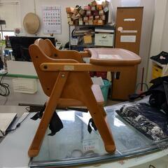木製ベビーチェア ¥3000(42✕38✕50cm/座面高23cm)【こちらは店舗です。浜村鹿野温泉ICから3分 買取本舗 宮本リサイクル 営業時間9～19時 定休日水曜のみ←連絡できませんm(_ _)m】の画像