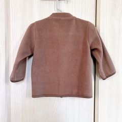無印良品　フリースジャケット　80 ブラウンの画像