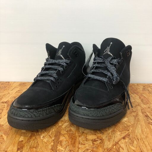 【A555】スニーカー NIKE JORDAN3 RETORO BLACK CT8532-001 27.5cm