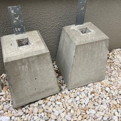 羽子板付束石　2個の画像
