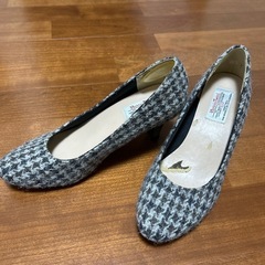 ツィードパンプス　S レディース　