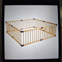木製ベビーサークルの画像