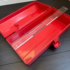 【お譲り先決まりました】プラスチック持ち手付き収納ボックス2個セットの画像