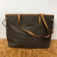 【ジャングルジャングル岩出店】【A558】トートバッグ MICHAEL KORS ブラウン  幅44cm×奥行17cm×高さ28cm の画像