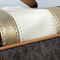 【ジャングルジャングル岩出店】【A558】トートバッグ MICHAEL KORS ブラウン  幅44cm×奥行17cm×高さ28cm の画像
