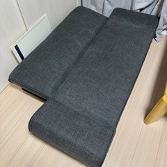 ベッドソファ　LOWYAダークグレーの画像