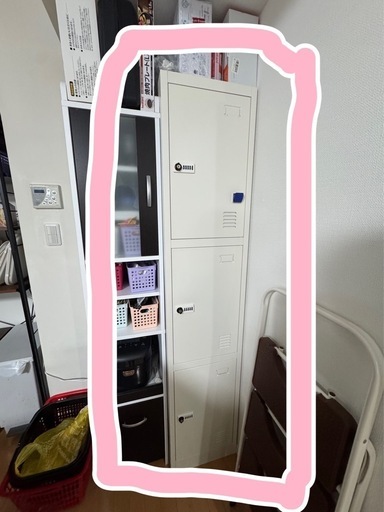 ロッカー 鍵付き 4本セット＋マスターキー付き