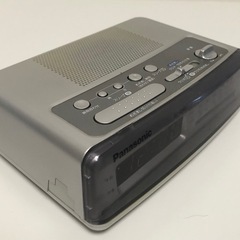 M【中古品】Panasonic パナソニック RC-6266-S FM-AMクロックラジオ 目覚まし時計 ラジオ シルバー FMワイドバンドの画像