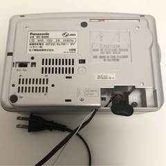 M【中古品】Panasonic パナソニック RC-6266-S FM-AMクロックラジオ 目覚まし時計 ラジオ シルバー FMワイドバンドの画像