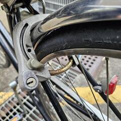 整備済27インチ3段変速オートライトタイヤ溝十分ステンレスパーツ塩野自転車の画像