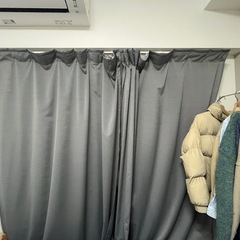 IKEA HILJA グレー カーテン 145x200 cm