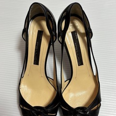 ペリーコ　PELLICO パンプス　ポインテッドトゥ　24.5cm　レザー　黒の画像