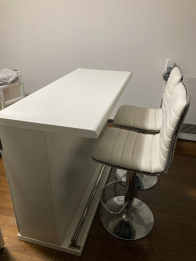 期間限定！カウンター　チェア　セット　食器棚収納・棚付き