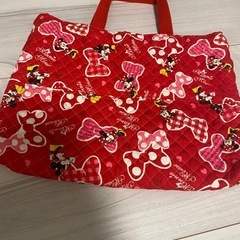 保育園　絵本バッグ　通園バック　手提げ袋　ミニーちゃんの画像