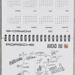 Black Friday‼️さらに値下げ‼️2025版PORSCHE AHEAD 2025卓上カレンダーの画像