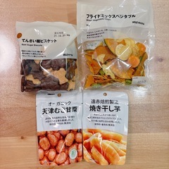 無印のお菓子と干し芋とむき栗セット