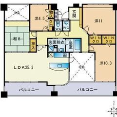 🏡駅徒歩6分　最上階135㎡越え　4LDK分譲賃貸マンション　糟屋郡粕屋町花ケ浦🏡 - 糟屋郡