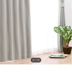 グレーカーテンの画像