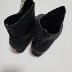 ニットヒールブーツの画像