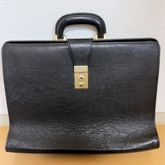 【美品】ダレスバッグ ビジネスバッグ ドクターバッグ 黒 ブラッ...